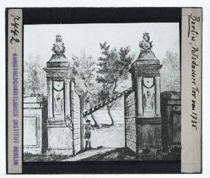 Berlin, Potsdamer Tor (1824 abgerissen),unbekannt, Potsdamer Tor (Zeichnung)