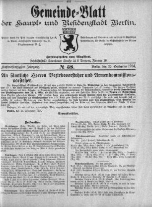1914,38: No. 38, 20. September 1914
