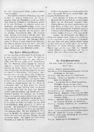 Der Kaiser Wilhelm-Thurm