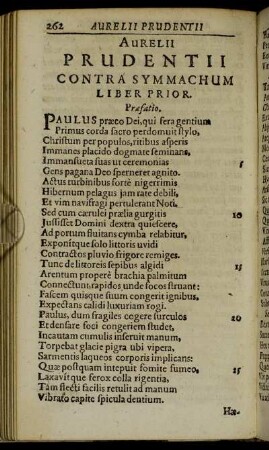 Aurelii Prudentii Contra Symmachum.