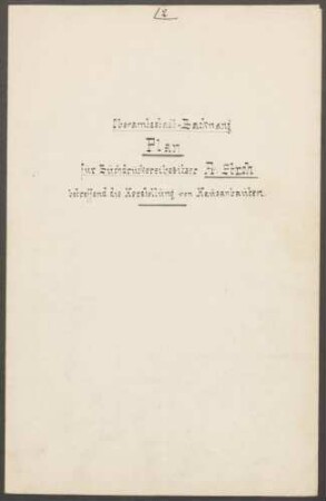 Stroh, Friedrich, Buchdruckereibesitzer Wohnhausanbau