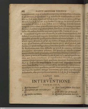 Caput XIII. De Interventione.