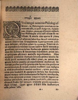Syzetesis philol. de stichometria Veterum