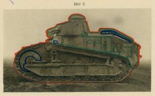 Foto eines kleinen französischen Tanks (Druck)