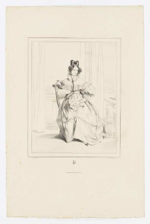 O, aus: "Alphabet Varié, Choix de Costumes"