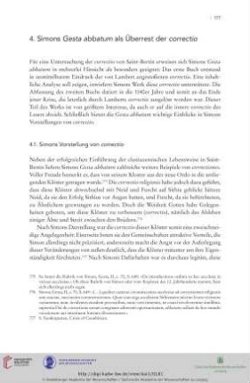 4. Simons Gesta abbatum als Überrest der correctio