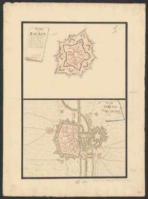 Plan d'Amiens en Picardie