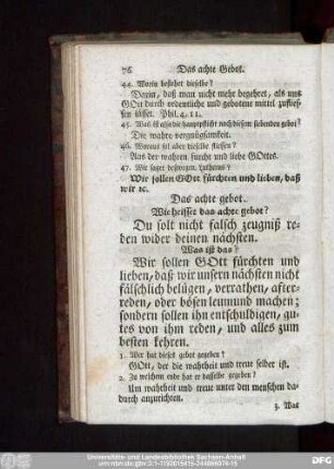 Das achte gebot.