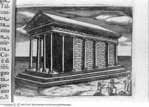 Grandezze della città di Roma antiche e moderne come al presente si ritrovano... intagliate da Jacomo Crulli de Marcucci, Tafel 20: Templum Fortunae Virilis