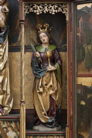 Butzbacher Marienretabel — Zweite Schauseite — Heilige Margaretha