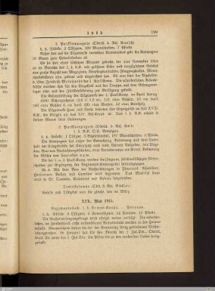 XIX. Mai 1915