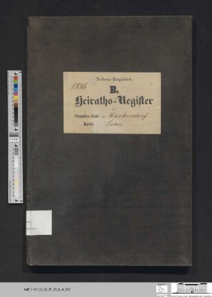 Heiratsregister Markendorf 1886