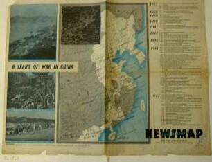 "Newsmap" Informationsdienst für die amerikanischen Truppen 188. Woche nach Kriegseintritt der USA
