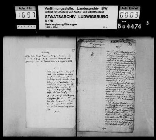 Kirchen- u. Schulsachen, OA Ellwangen
