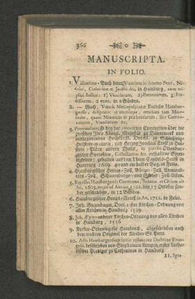 Manuscripta.