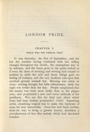 London pride or When the world was younger, 2