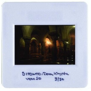 Bitonto, Kathedrale : Krypta, von Südosten