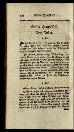 Eilftes Hauptstück. Vom Verhau.