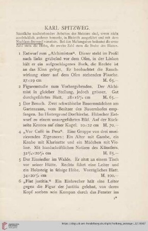 Karl Spitzweg Nr. 1-205