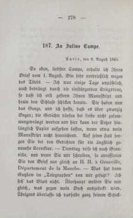 187. An Julius Campe