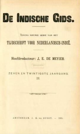 27,2.1905: De indische gids