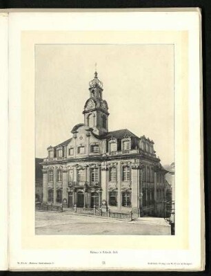 Rathaus in Schwäbisch Hall. Außenansicht.