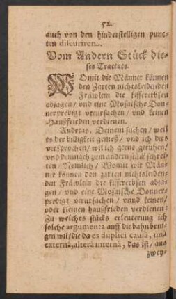 Vom Andern Stück dieses Tractats.