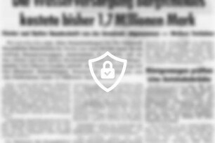 Die Wasserversorgung Bargteheides kostete bisher 1,7 Millionen [Name maskiert]