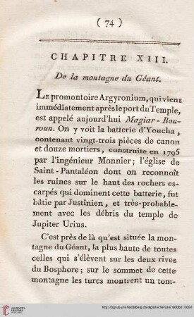 Chapitre XIII: Du la montagne du Géant