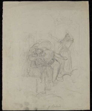 Faust und Mephisto bei Gretchen im Kerker
