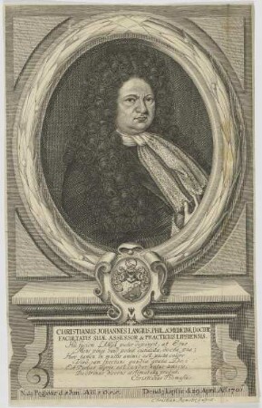 Bildnis des Christianus Johannes Langius