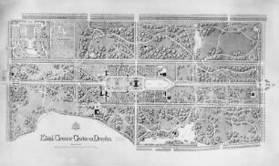 Plan des Großen Gartens in Dresden : Plan des Großen Gartens in Dresden („Kniese-Plan“ ) Verwalter: Landesamt für Denkmalpflege, Plansammlung, Signatur M76-174_r