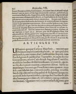 Articulus VII. Observatio 1. - 15.