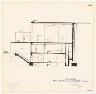 Technische Universität Berlin Elektrotechnische Institute, 2. Bauabschnitt: Schnitt C-C 1:100