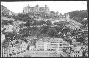 Karlsbad. Blick vom Hirschensprung gegen Hotel Imperial
