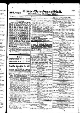889. Ausgabe. Mittwoch, 23. Februar 1916