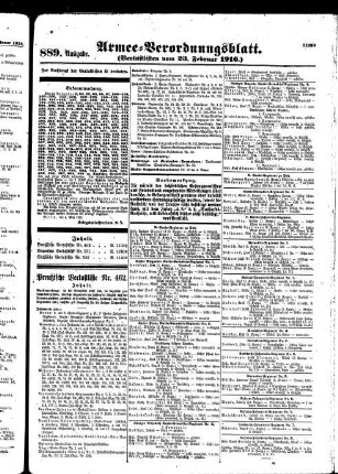 889. Ausgabe. Mittwoch, 23. Februar 1916