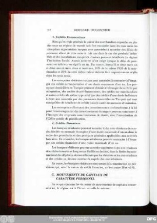 C. Mouvements De Capitaux De Caractère Personnel