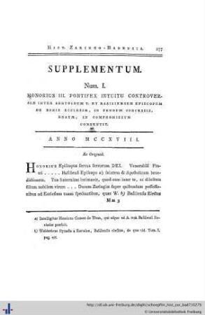 Supplementum.