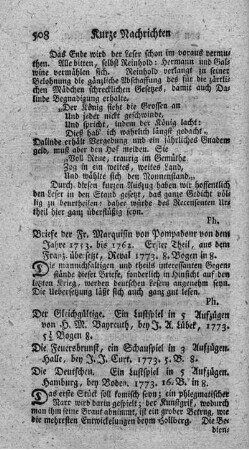 Die Feuersbrunst. Ein Schauspiel in drei Aufzügen.