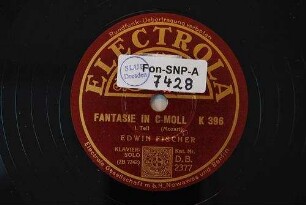 Fantasie in c-moll : K 396; I. Teil; II. Teil / (Mozart)