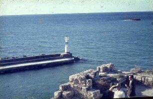 Sidon Schl a. Meer [Blick zur] Hafeneinfahrt