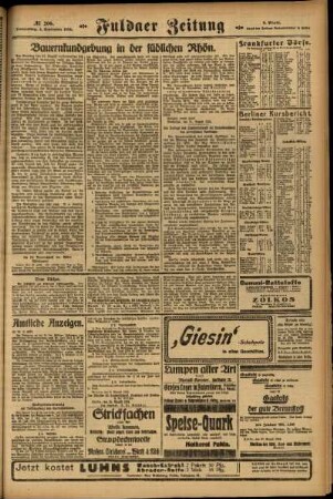 Zweite Ausgabe vom Donnerstag, den 04. September 1924.