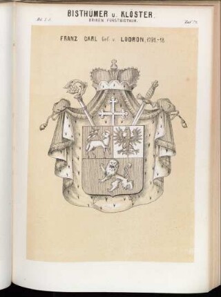 Taf. 74. Brixen, Fürstbisthum. - Franz Carl Grf. v. Lodron, 1791 -18