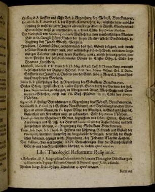 Libri Theologici Reformatæ Religionis.