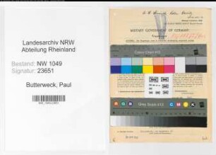Entnazifizierung Paul Butterweck , geb. 23.01.1890 (Kaufmaennischer Angestellter)