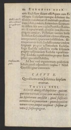 Caput X. Quod sententia Jesuitica seipsam evertat.