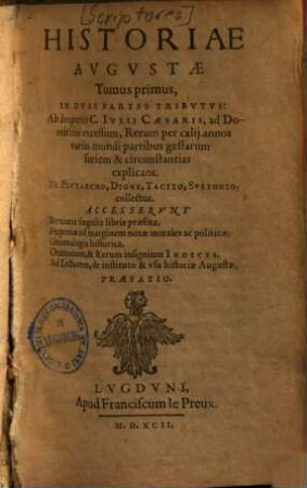 Historia Augusta, 1