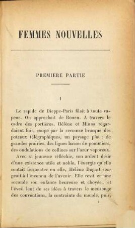 Femmes nouvelles