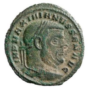 Münze, Follis, Sommer 307 n. Chr.